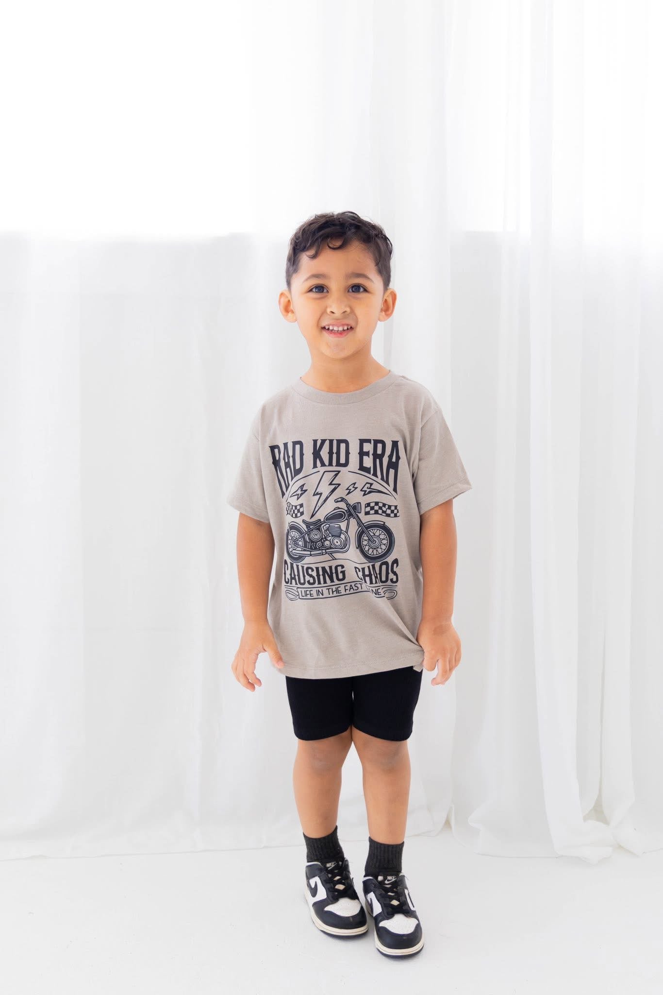 Ribbed Biker Shorts | Midnight