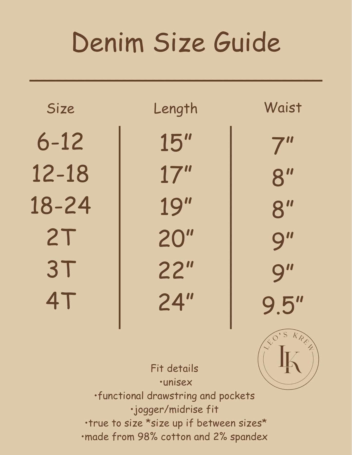 LK Denim Joggers | Lightwash