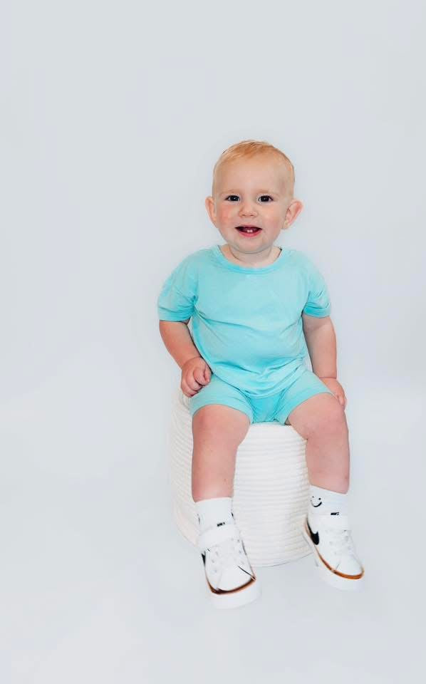 Bamboo Shorts Set | Bali Blue