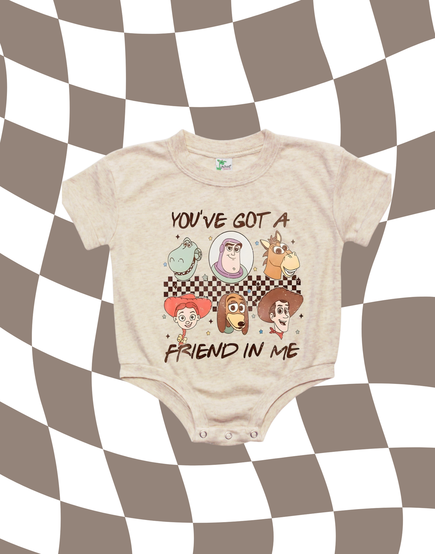 #7 Checkered Friends Bubble