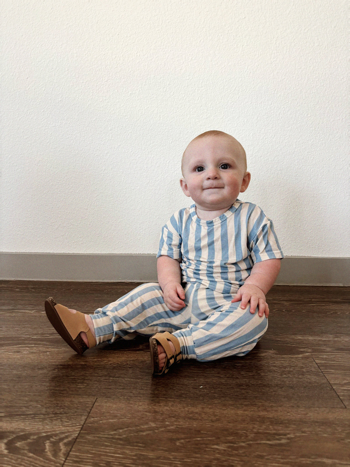 Bamboo Lounge Set | Blue Stripes