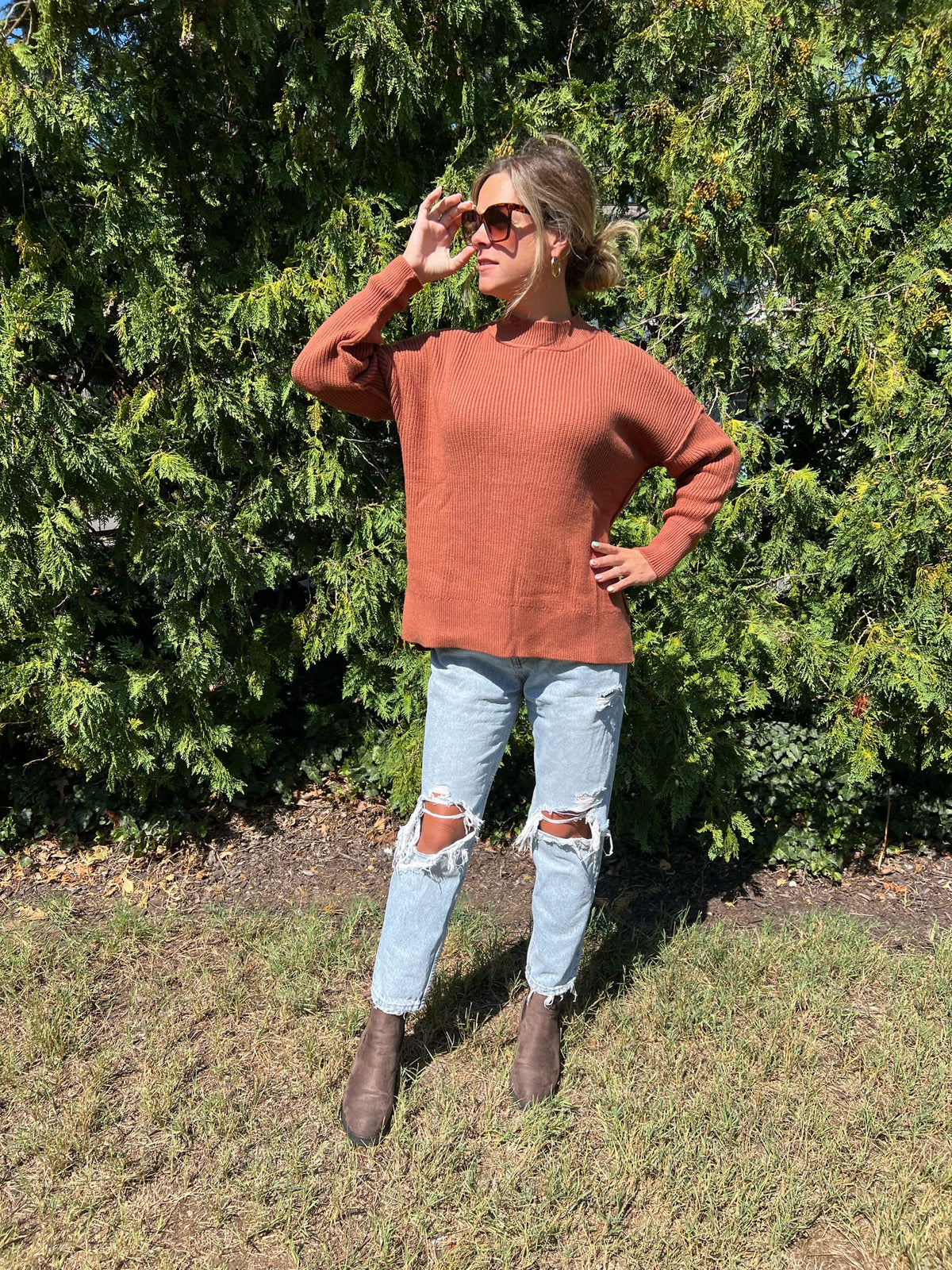 Chestnut Oversized Sweatshirt