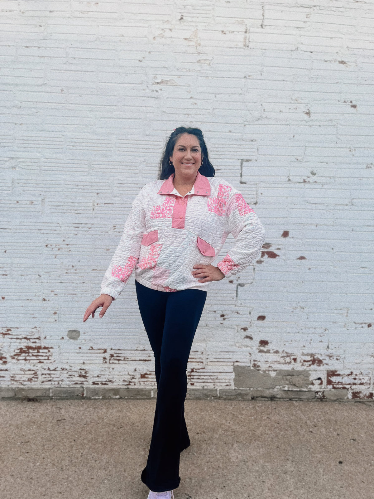Quilted Patchwork Pullover