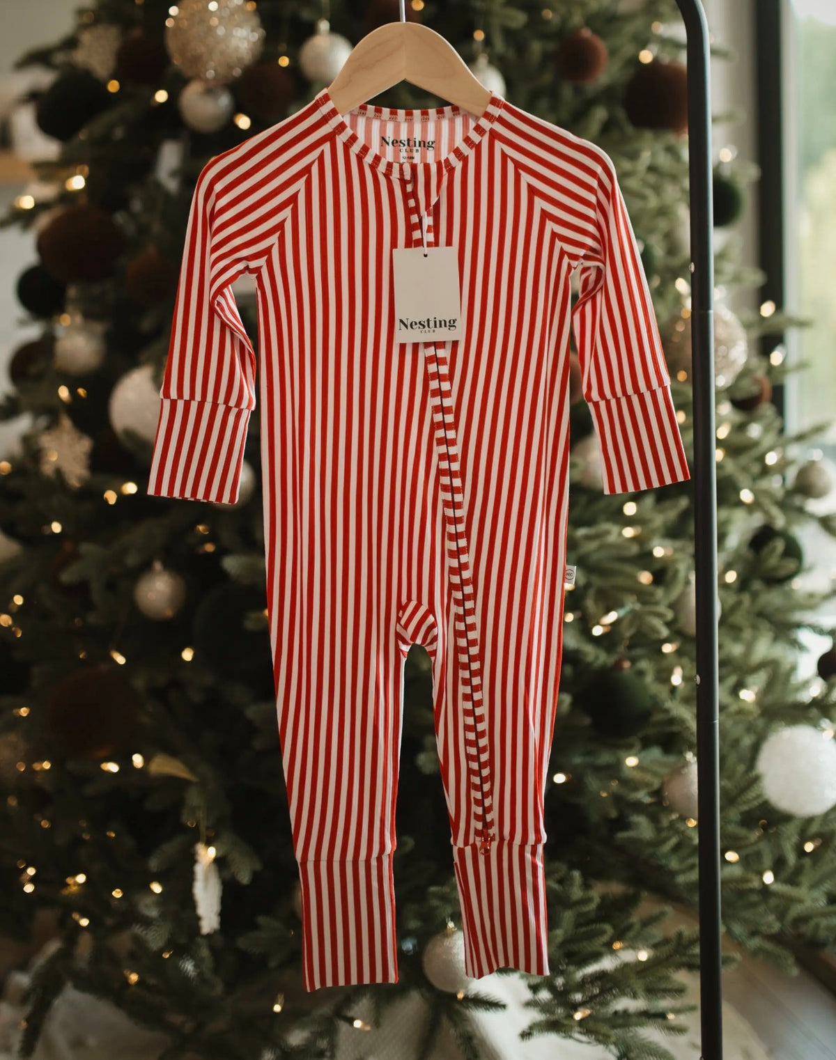 Candy Cane Dreams Ribbed Zippy