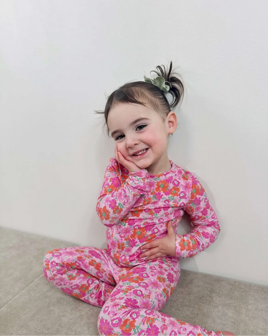 Two Piece Bamboo Set | Floral Crush