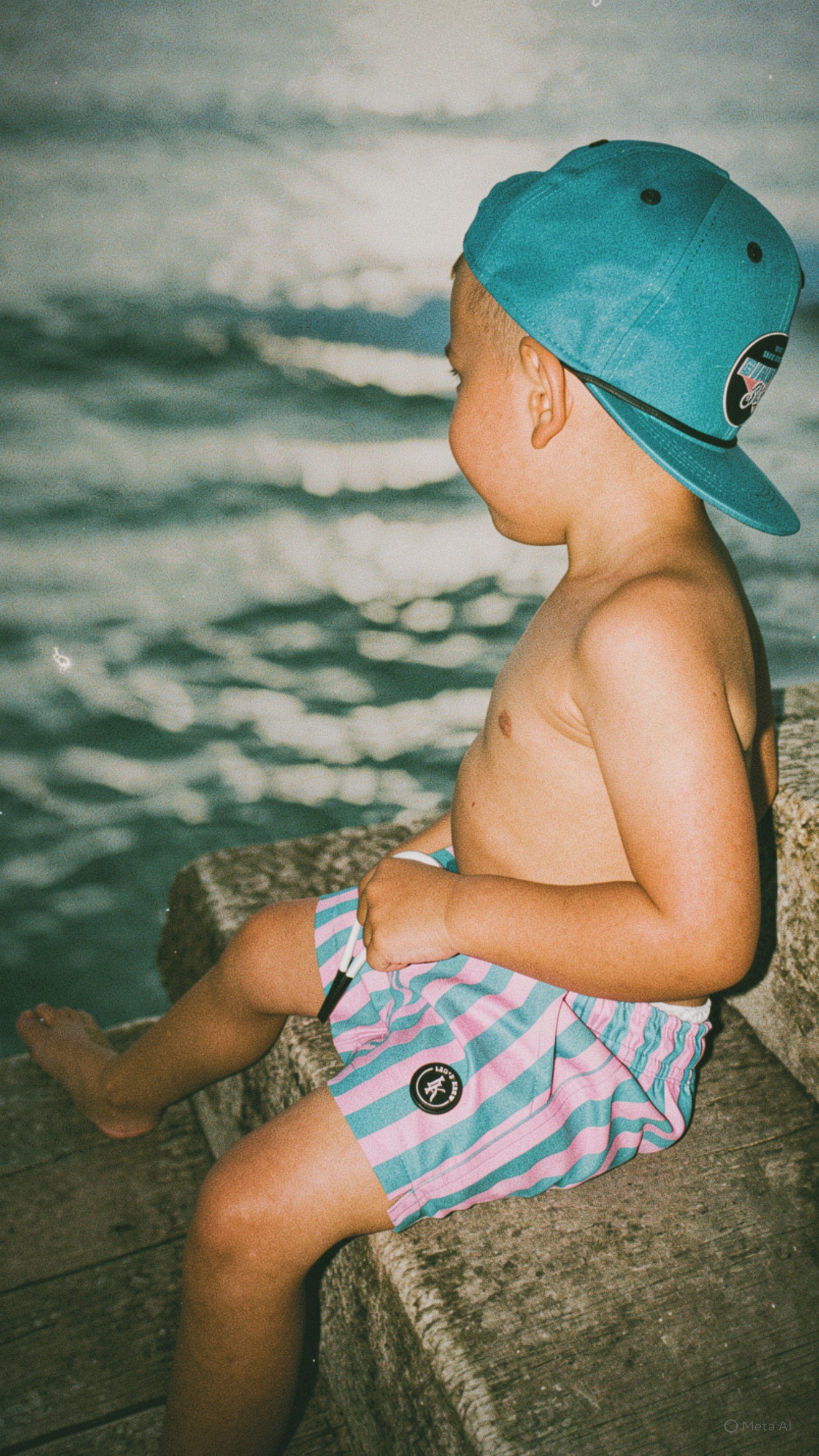 Hybrid Swim Shorts | Cotton Candy Cabana