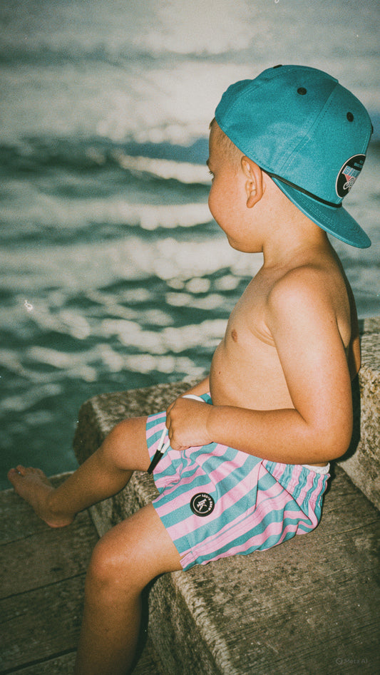 Hybrid Swim Shorts | Cotton Candy Cabana