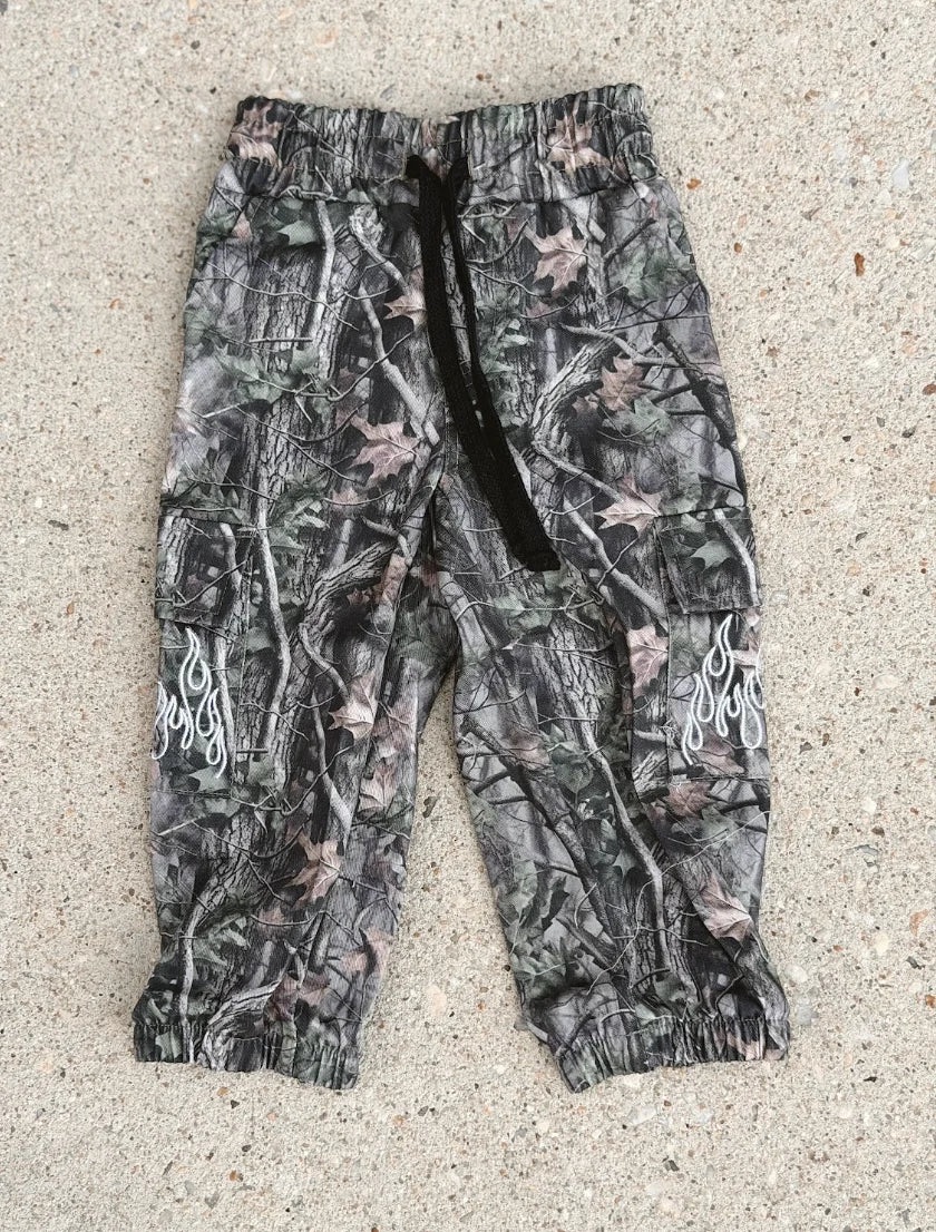 Cargo Joggers | Camo Flame