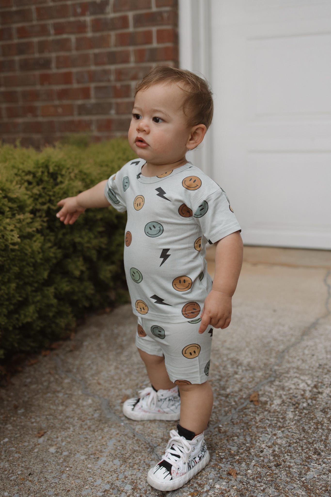 Bamboo Short Sets | Colorful bolts