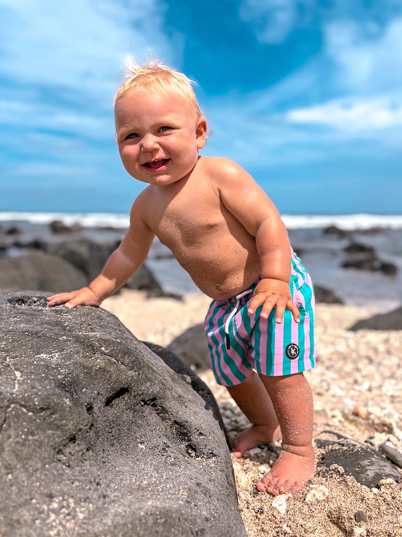 Hybrid Swim Shorts | Cotton Candy Cabana