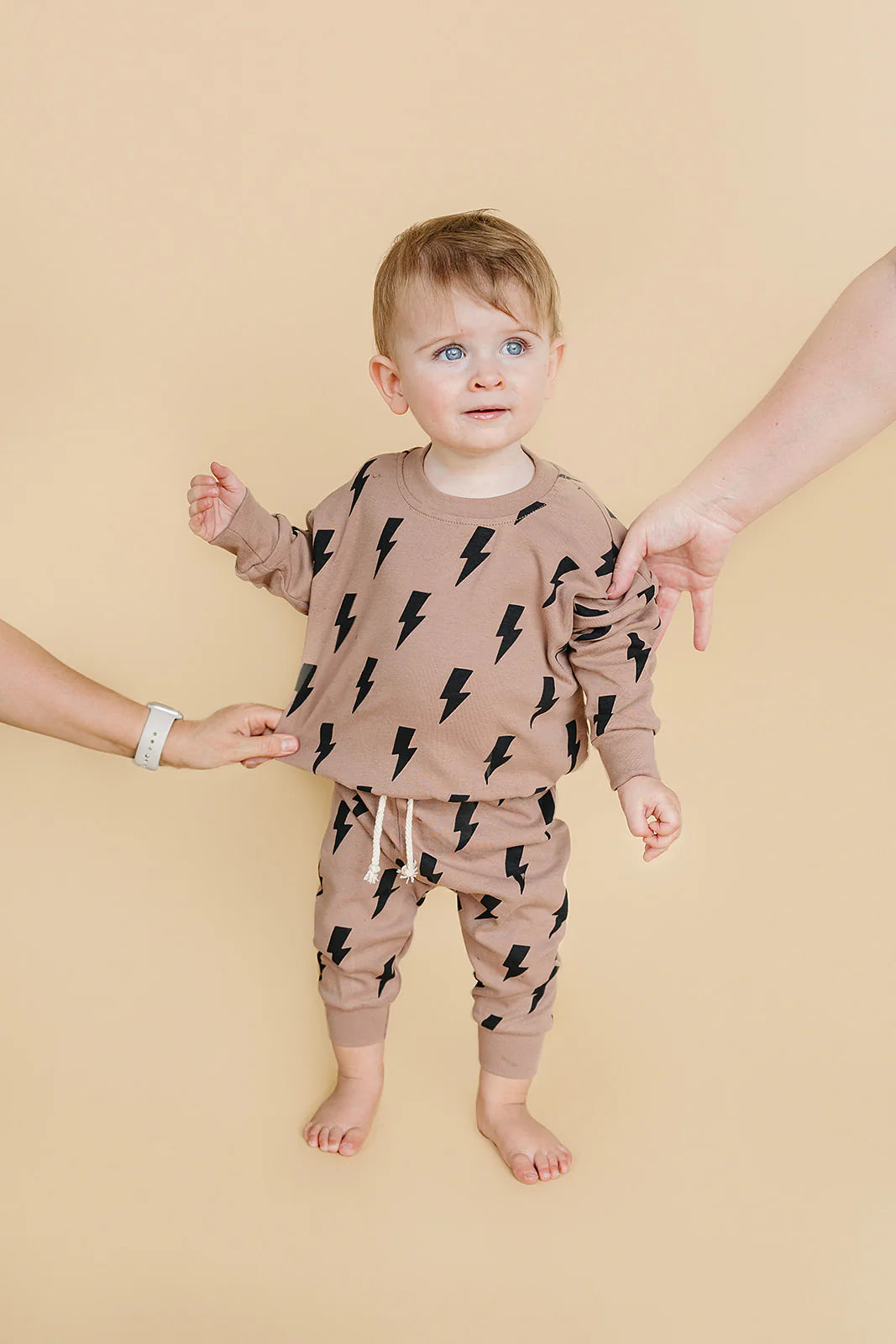Jogger Set | Mocha Bolts