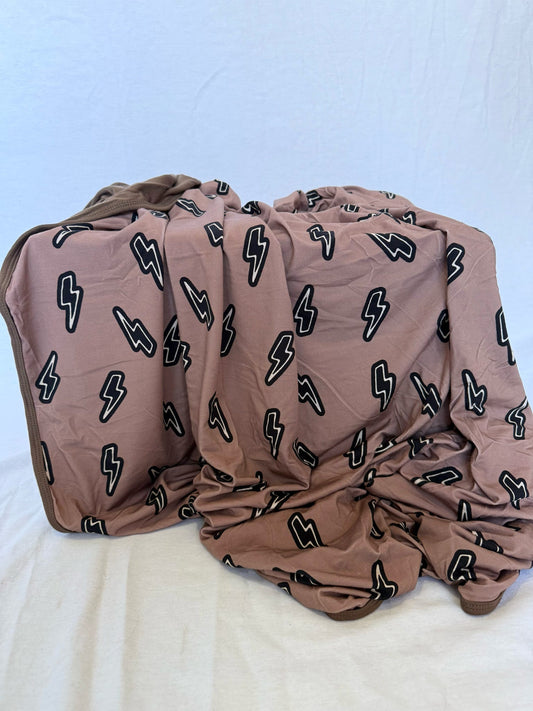 Bamboo Blanket | Mocha Bolts