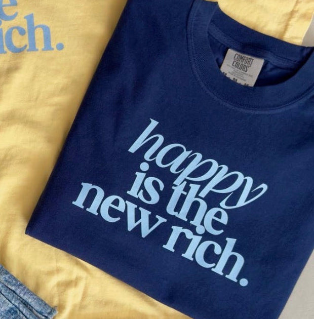 Happiness is the new rich | Blue