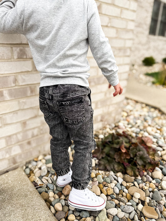Denim Joggers | Acid Wash