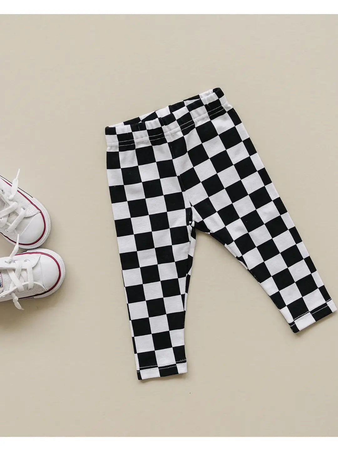 Checkered leggings | Black