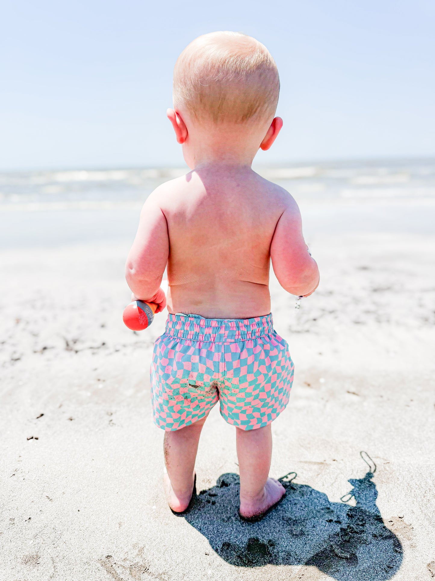 Hybrid Swim Shorts | Pink Wave